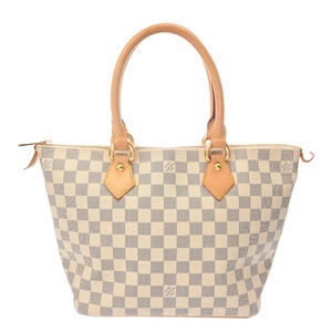 LOUIS VUITTON Damier Azur White Saleya White Canvas Handbag